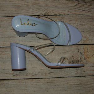 Lulus Lilac Transparent Straps Heel Sandals 11